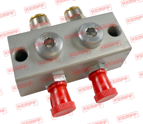 147726 Kempf Nippelblock 2-fach Stahl 180° montiert